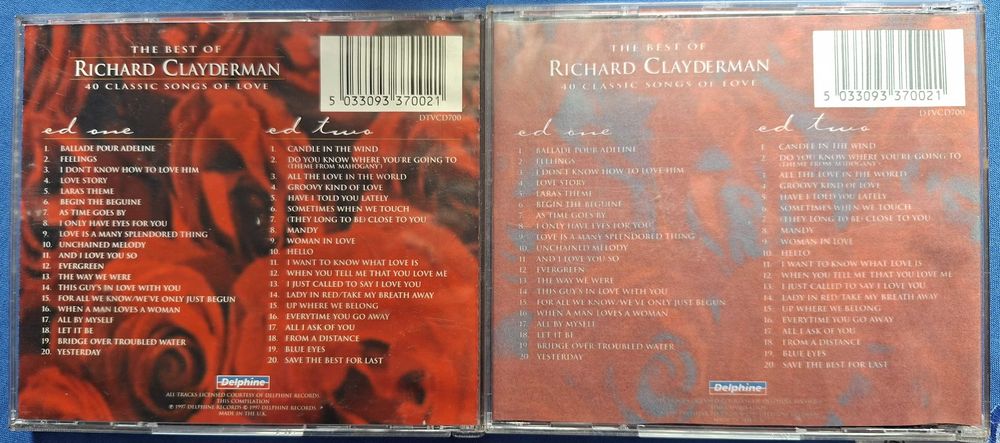 The best of Richard Clayderman 2 CD