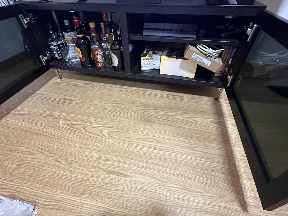 Móvel TV, preto, 120x40x38 cm