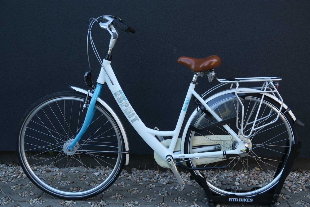 Holenderski rower miejsko turystyczny biała Gazelle Esprit r.49 28 Nexus