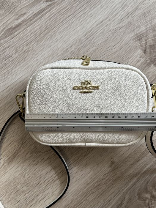 Женская сумка белого цвета Coach/Коуч