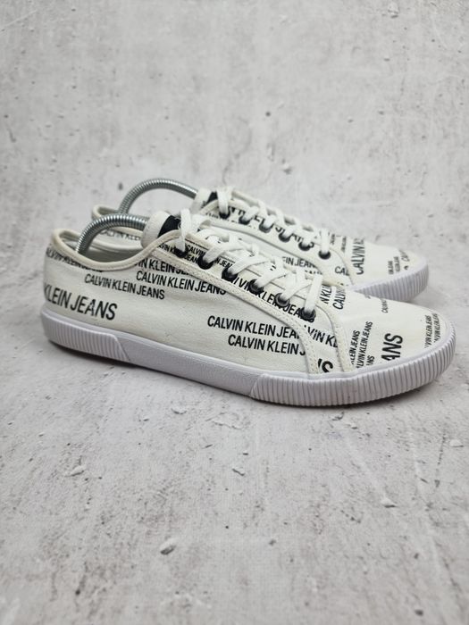 Trampki Męskie Calvin Klein Ck 43 buty sportowe wyjściowe Białe