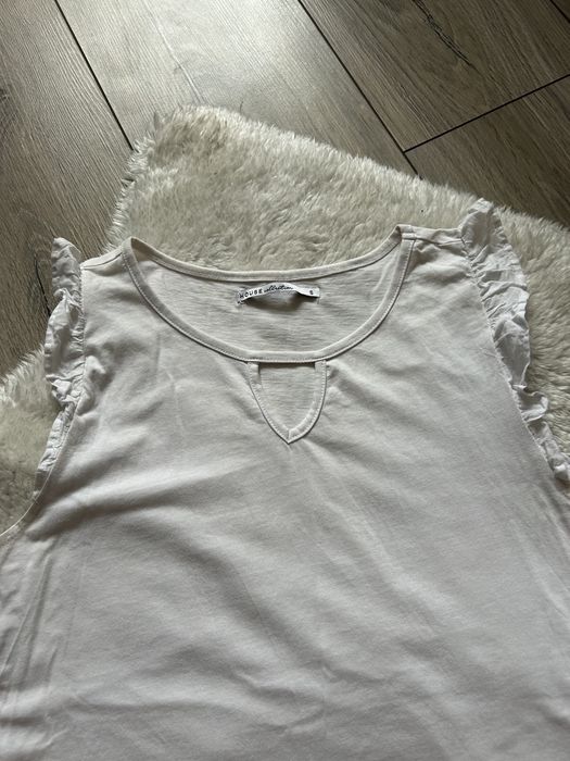 Biała elegancka bluzka tshirt koszulka top House S