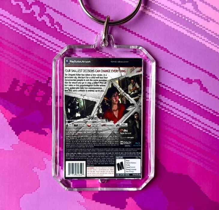 Brelok Heavy Rain - mini okładka gry PS3