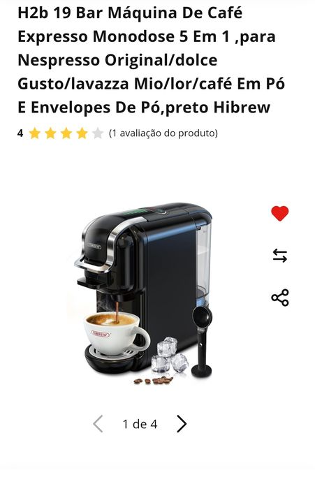 Máquina de café 5 em 1