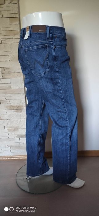 Wrangler Straight Mid Stone męskie jeansy rozm 35/34