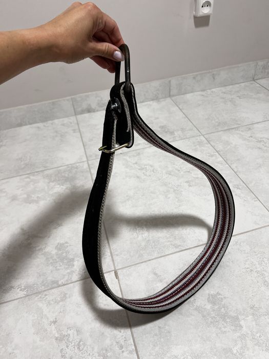 Ошейник для Коня шкіра прошита на ковровій лєнті!