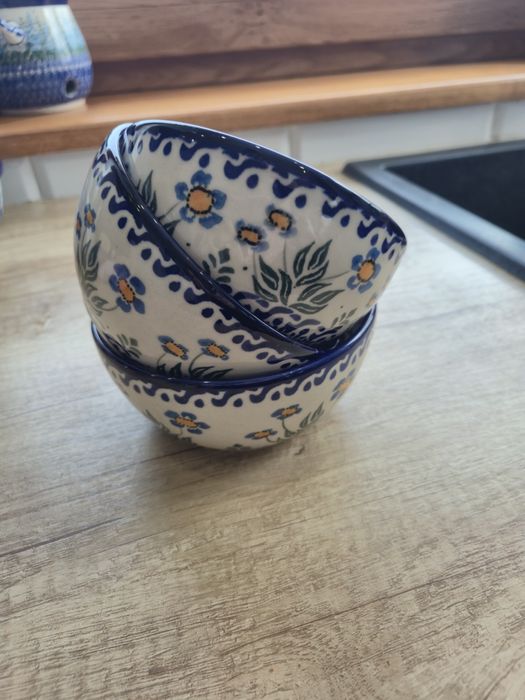 Komplet 3 misek  Ceramika Milena Boleslawiec