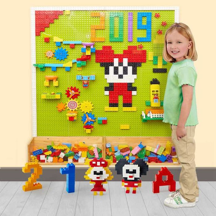 Пластина для Лего Дупло, поле LEGO 51х25 см (салатовий)