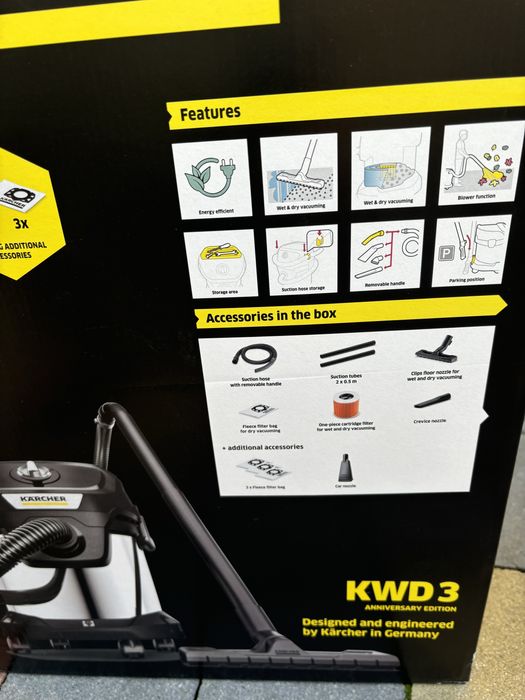 Пилосос 2 варіанти KWD 3 S V-17/4/20 anniversary edition wd3 4 пылесос