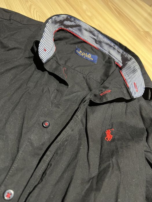 Czarna koszula męska L