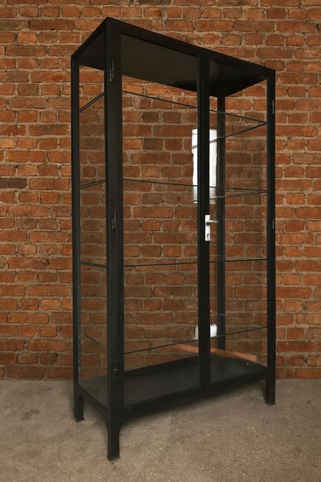 Szafa metalowa LOFT medyczna INDUSTRIALNA witryna szklana