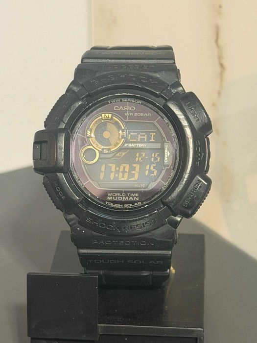 Zegarek casio g-9300gb Mudman Solar, wodoszcz 100m/Komis Krzysiek