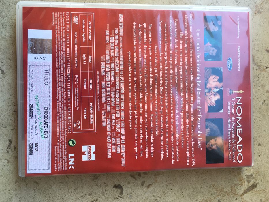 DVD filme Chocolate com Juliete Binoche