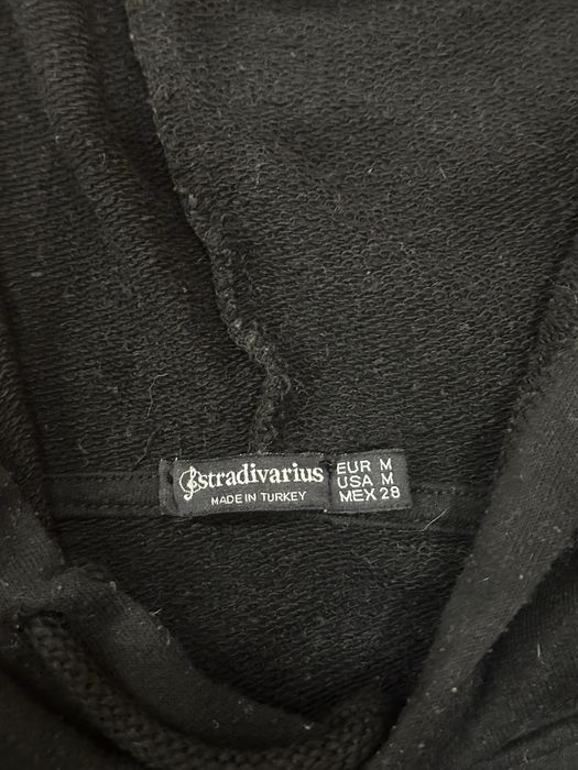 Чорне оверсайз худі «stradivarius» розмір М