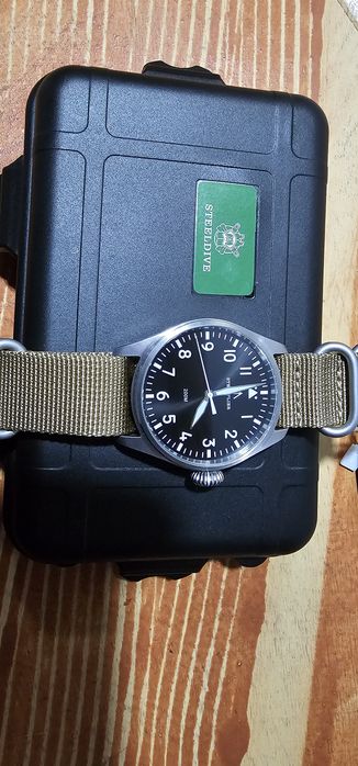 Годинник Steelflier, пілот, сапфірове скло, 200 метрів водозахист