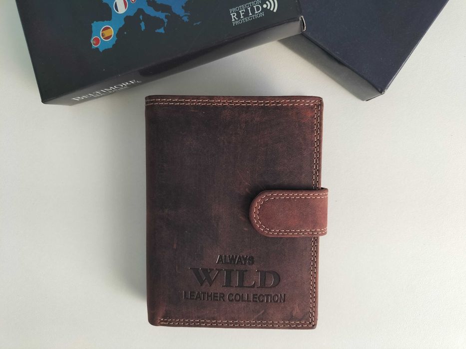 Portfel męski skórzany ekskluzywny