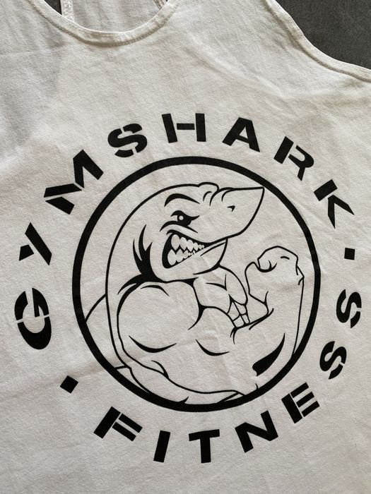 Майка Gymshark белая мужская оригинал