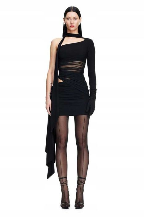 Mugler x H&M Sukienka na jedno ramię [rozmiar M]