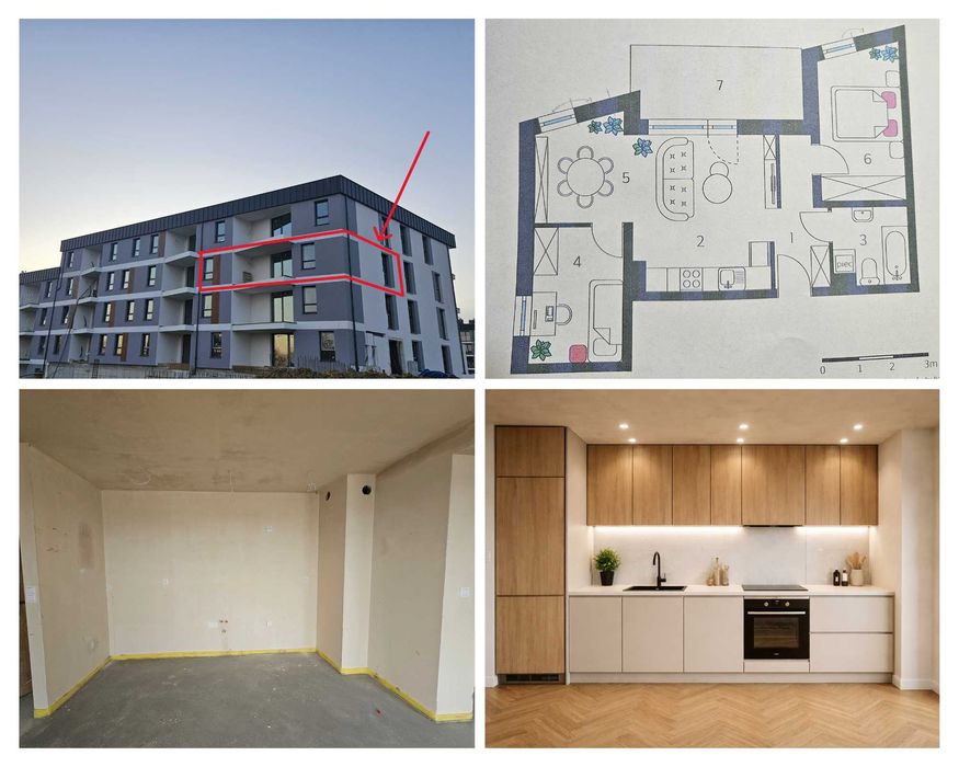 Nowe mieszkanie 54 m² z możliwością zakupu komórki lokatorskiej 15,36 m² i miejsca postojowego - Widok 2