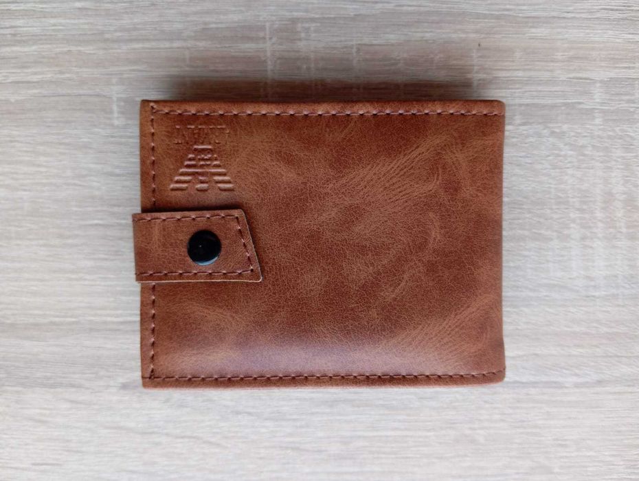 Portfel skórzany męski Emporio Armani - elegancki, promocja