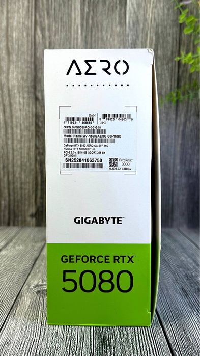 Видеокарта GIGABYTE GeForce RTX 5080 AERO OC SFF 16G 1 шт. NEW!