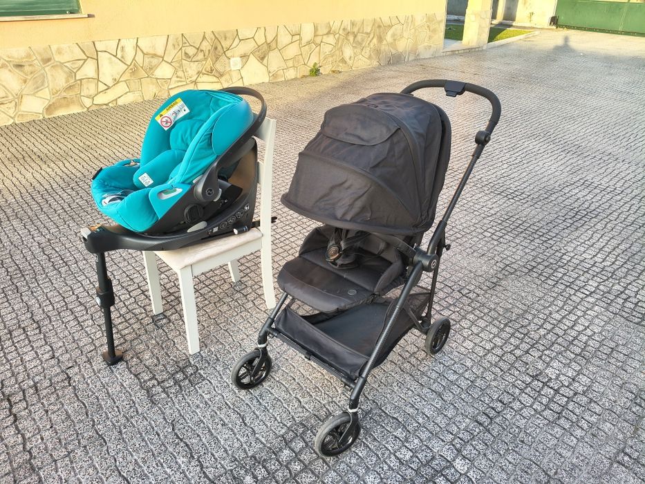 Cybex Melio Carbon + ovo Cybex Cloud Z2 i-SIZE + base cybex Z2