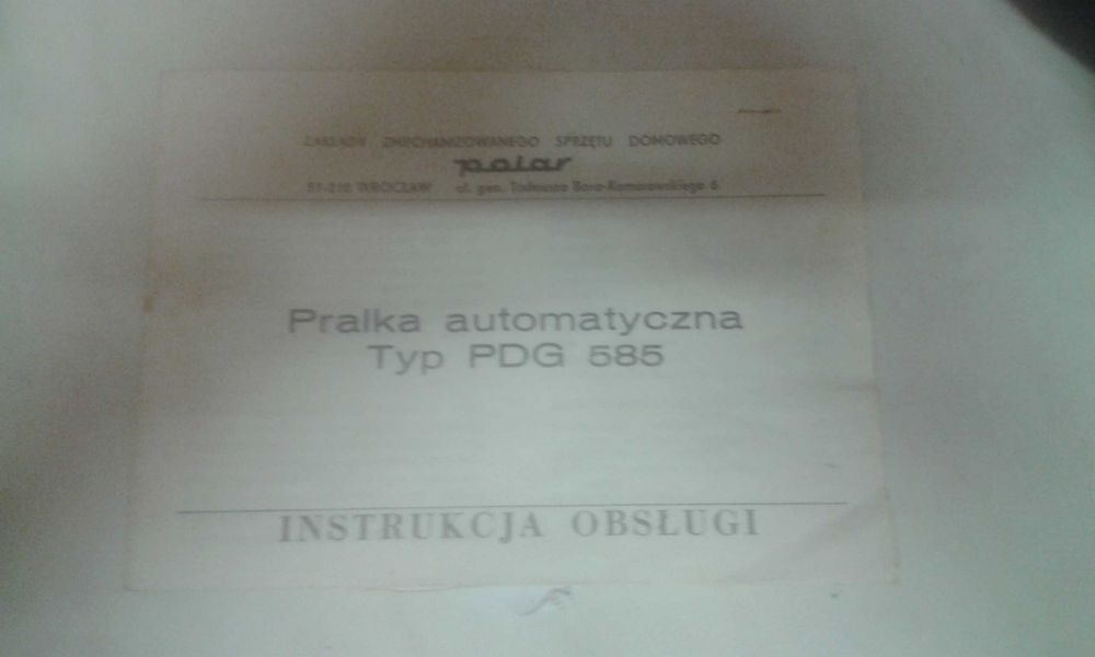 Pralka Polar PDG 585 Dafne na części