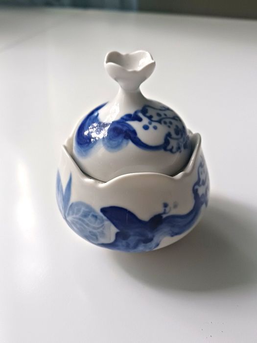 Mała Cukierniczka Cukiernica Meissen Miśnia Blue Onion