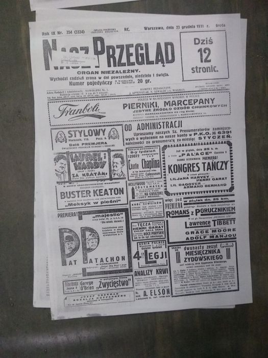 Gazety przedwojennej Warszawywy