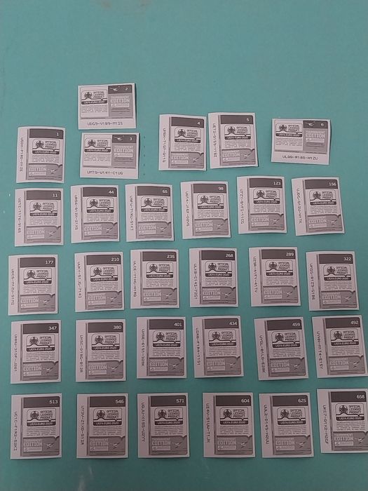 Lote 30 cromos Brilhantes Euro 2020 Te
