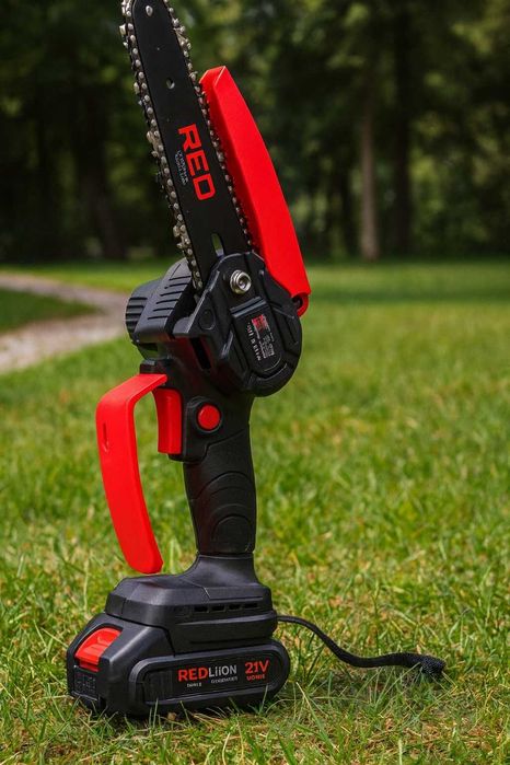 Piła łańcuchowa akumulatorowa gałęziówka, Pilarka, 2x aku + 4x łańcuch