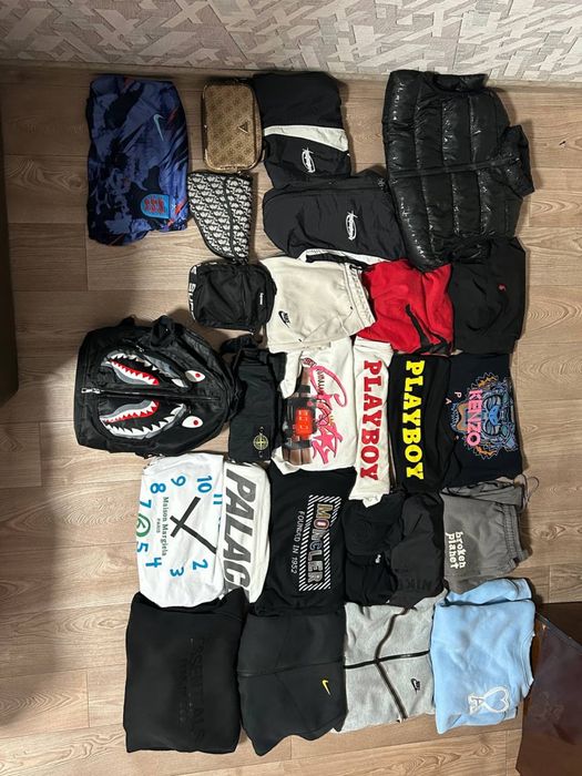 Брендовые вещи Bape Nike Guess Dior Supreme Stone Island Palace Moncler