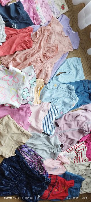 Paka firmowych ubrań dziewczynka 92