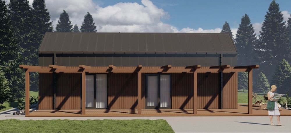 Dom modułowy! Nowoczesna Stodoła 50 m2 Całoroczny! Okazja!