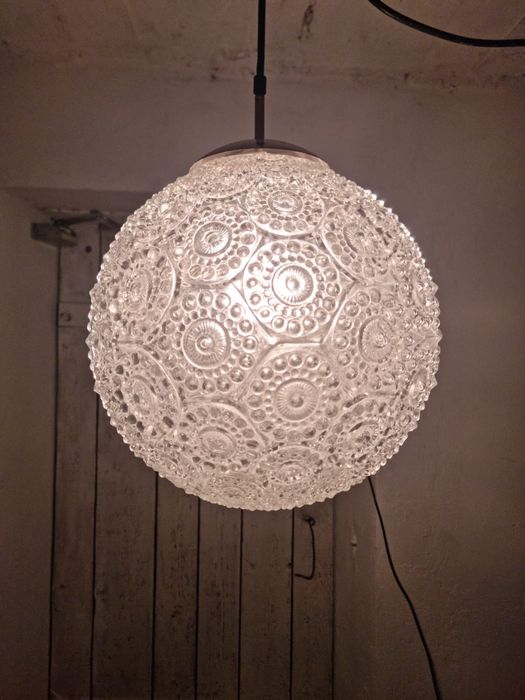 Żyrandol Lampa Szklana Kula