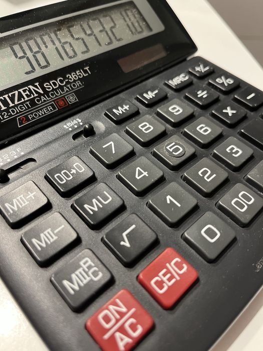 Kalkulator Citizen SDC-365LT zasilany swiatłem