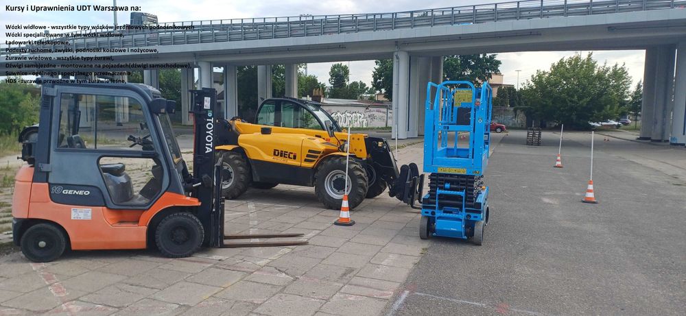 Kurs na wózki widłowe lub wózki specjalizowane - ładowarki teleskopowe