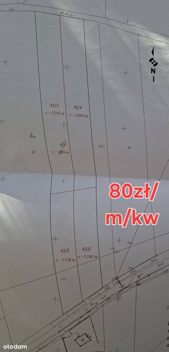 Działka budowlana 5km od Świdnicy, SPRAWDŹ SAM/A tylko 80zł/m/kw