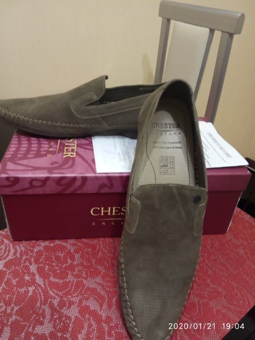 Туфли новые нубук