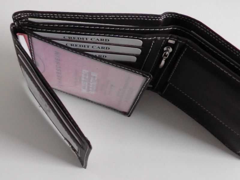 Portfel VICENZA exclusiv brązowy męski RFID skóra 1472