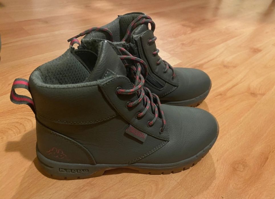 Szare buty kappa trapery
