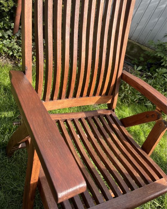 Drewniane meble ogrodowe, komplet