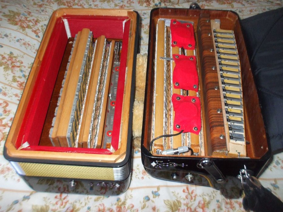 Acordeon de Botões Marca Gallinari 3ª voz Electrificado