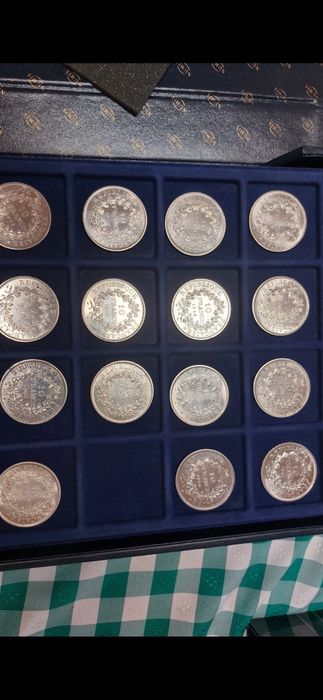 Moedas de 10 francos prata