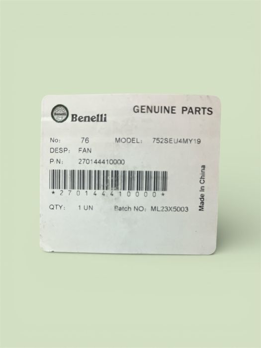 165. Wentylator Benelli