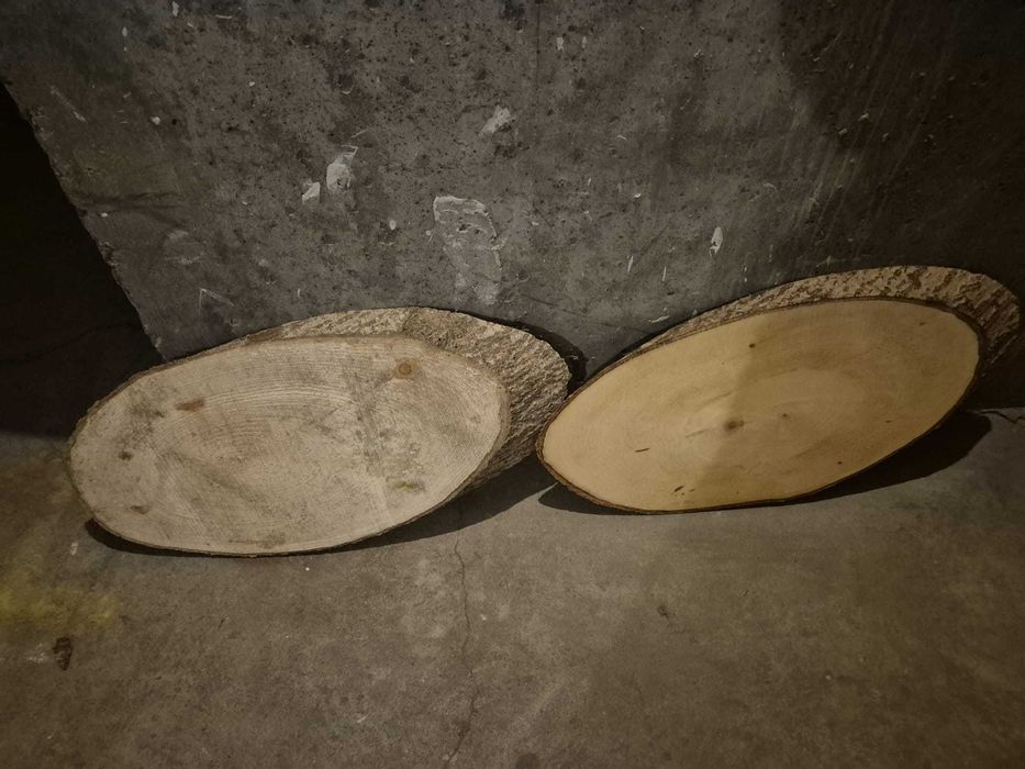 Plastry drewna, krążki drewniane, plaster na stół, stolik, topola
