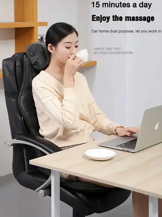 Масажна накидка Benbo YJ 308D-lux крісло масажер для авто для тіла
