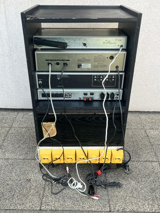 Wieża Unitra Diora Tower 2000 kompletny zestaw stereo PRL + Sony
