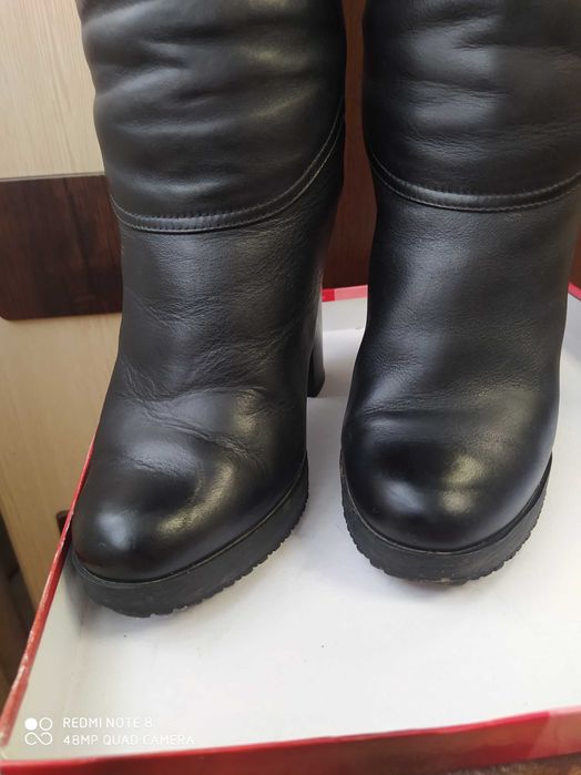 Шкіряні сапоги. Сапожки кожа