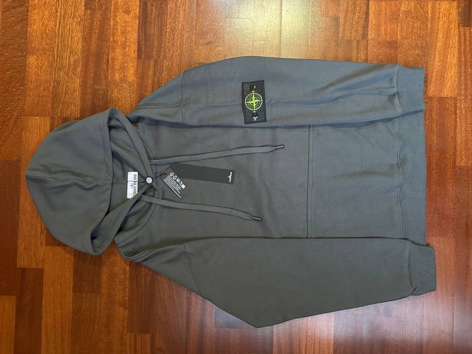 Чоловічий худі stone island сірий